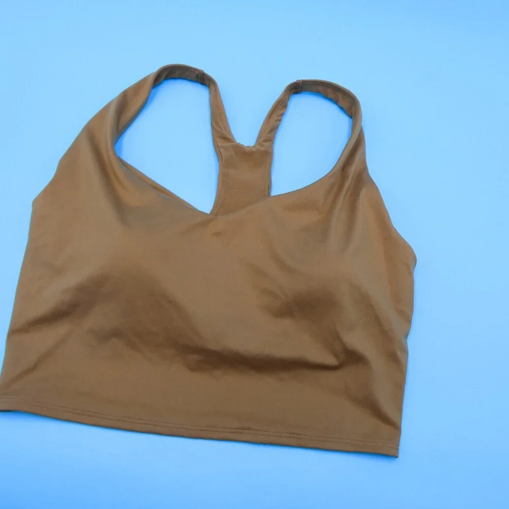 Victorias Secret Sports Bra Large DD Brown Ultimate Lightly Lined‎ Pullover Yuga
